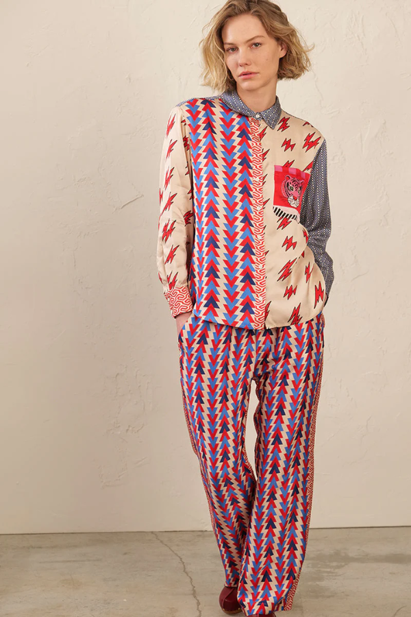 Marilyn Straight Leg Pant - Folk Pop