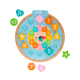 Multi Language Learning Clock Puzzle