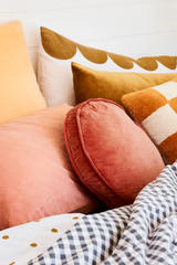 CASTLE  Penny Round Cushion - Clay