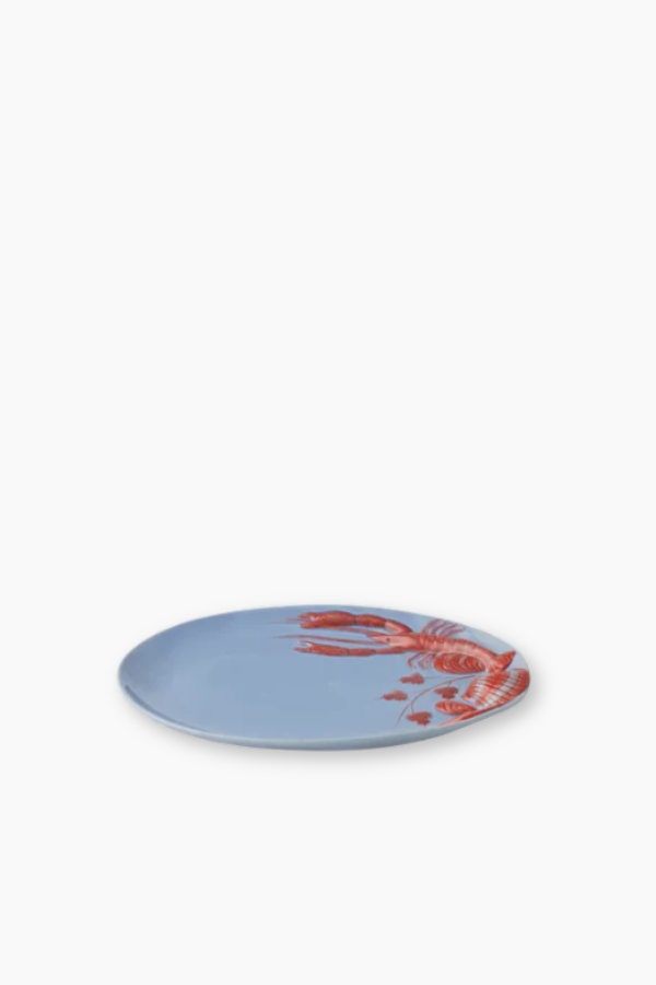 Large Ceramic Platter - Lobster Blue