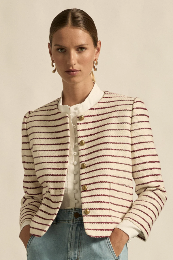 Dash Jacket - Crimson Stripe