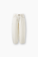 Tapered Barrel Jean - Ecru