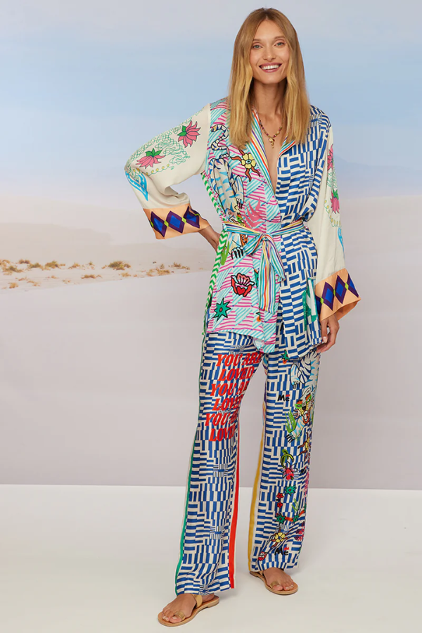 Avery Straight Leg Pant - Tiger