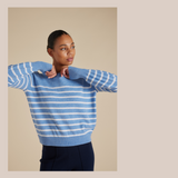 Eloise Sweater - Blue / White