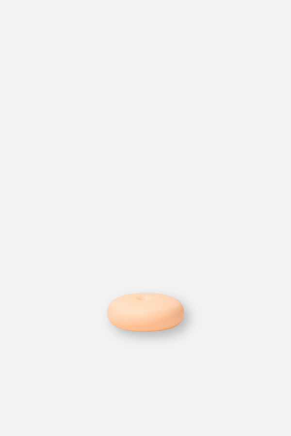 Frosted Glass Holder Small - Peach