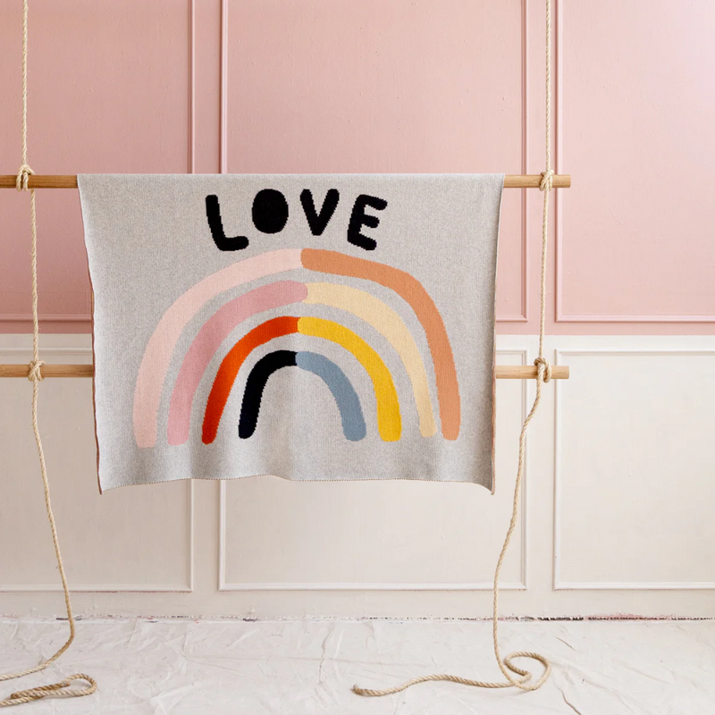 Castle Baby Throw - Little Love Rainbow