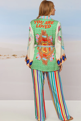 Avery Straight Leg Pant - Tiger