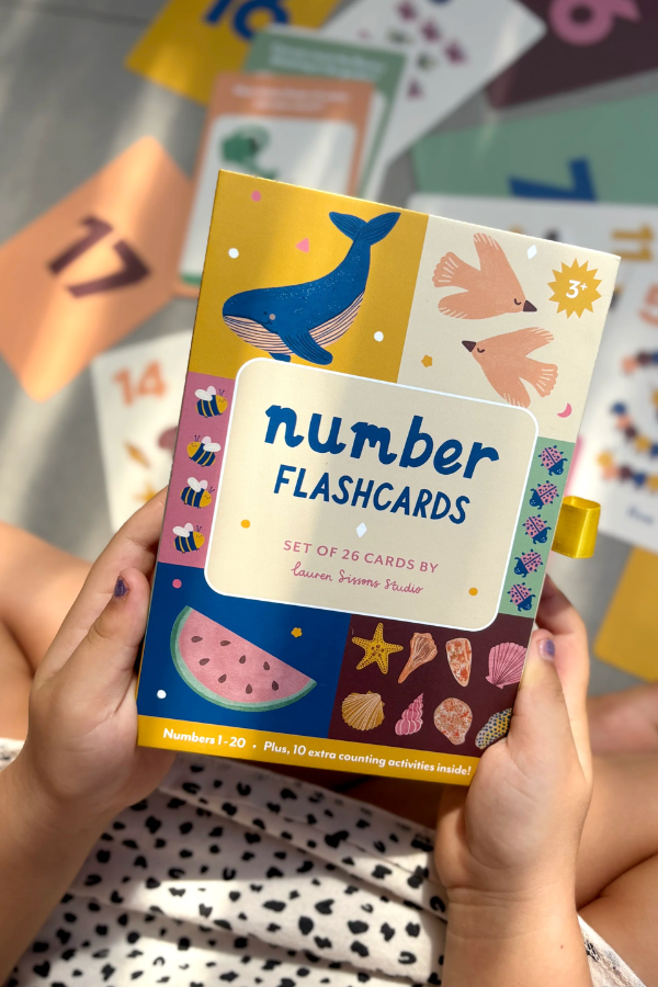Illustrated Numbers Flash Cards