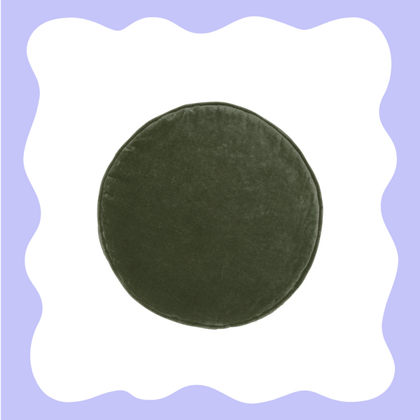 CASTLE Penny Round Cushion - Khaki