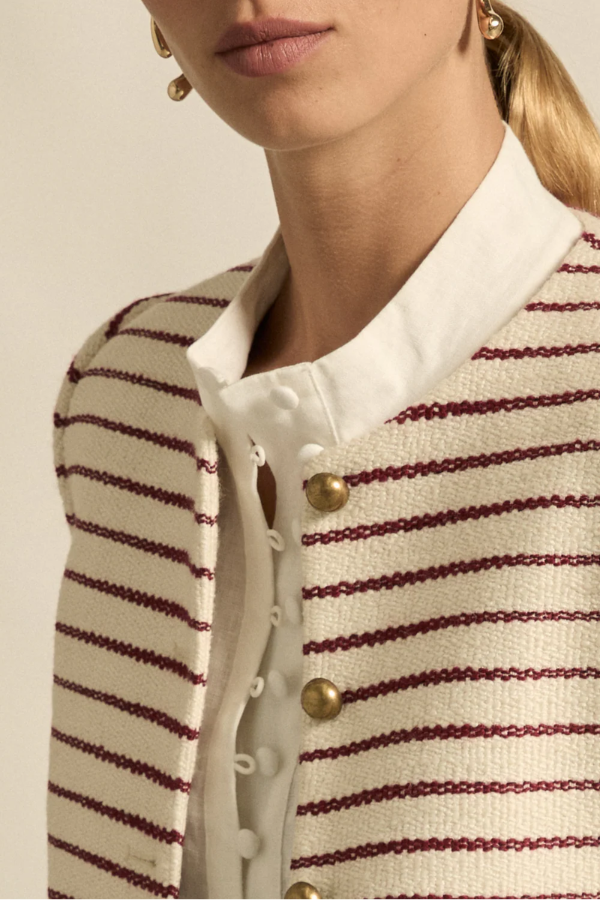 Dash Jacket - Crimson Stripe