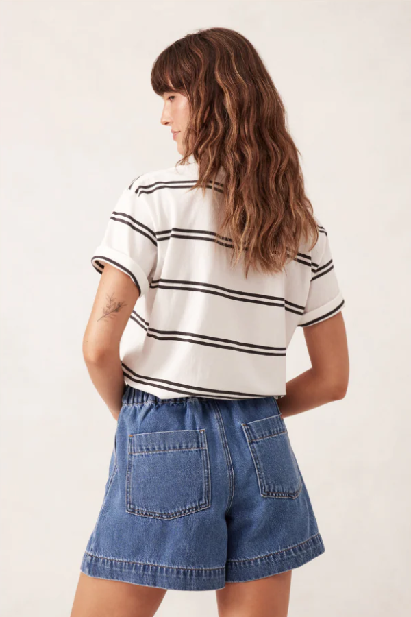 Relaxed Denim Short - Washed Indigo