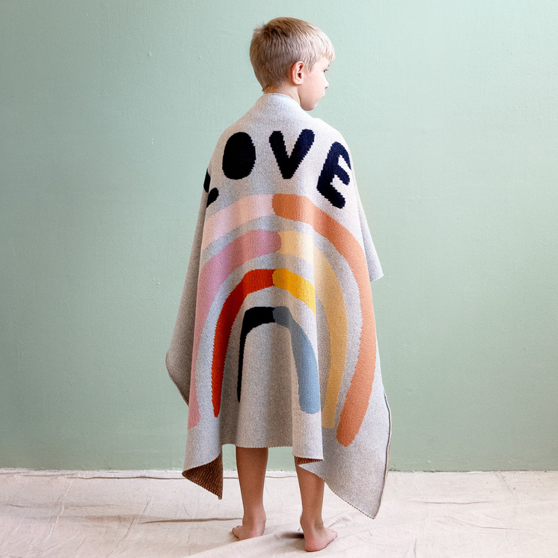 Castle Baby Throw - Little Love Rainbow