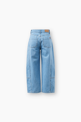 Darted Barrel Jean - Vintage Blue