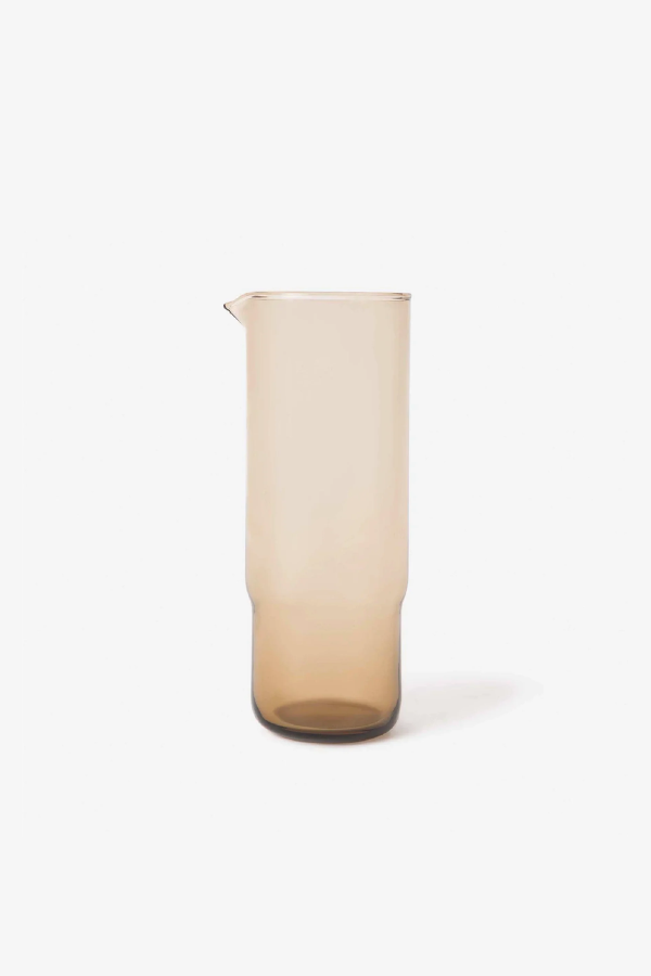 Piccadilly Glass Carafe - Smoke Brown