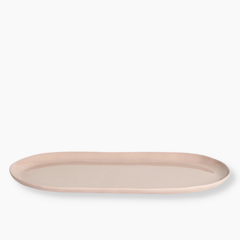 Icy Pink Oval Plate - Large