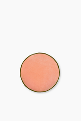 Penny Round Cushion - Rose / Olive