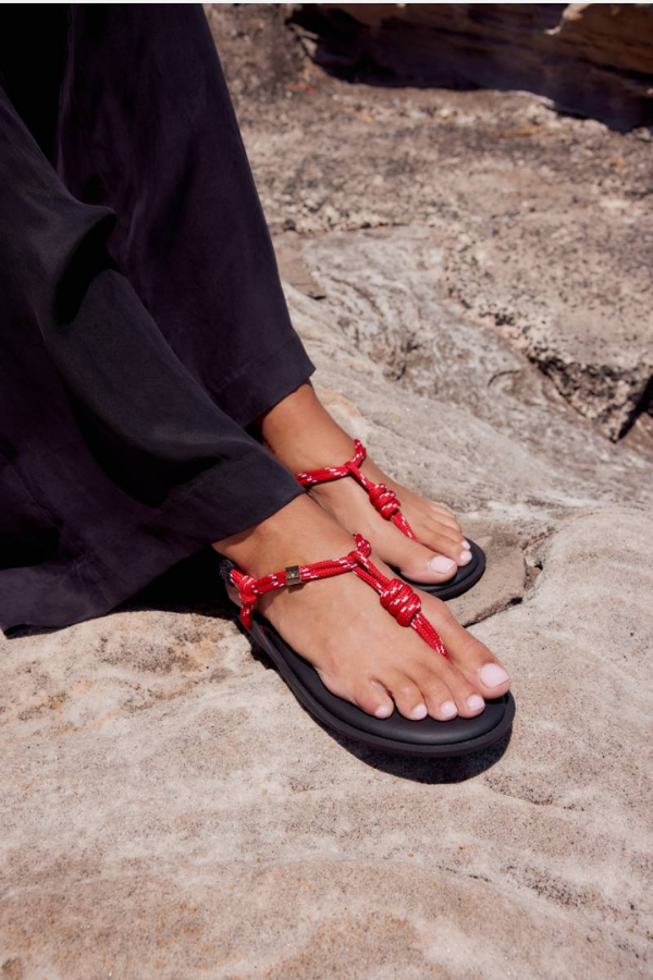 Flo Cord Sandal - Red