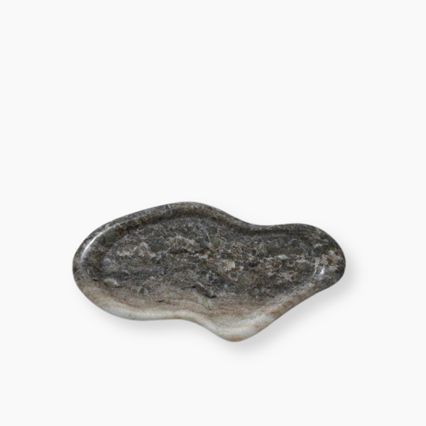 Marble Puddle Plate - Brown