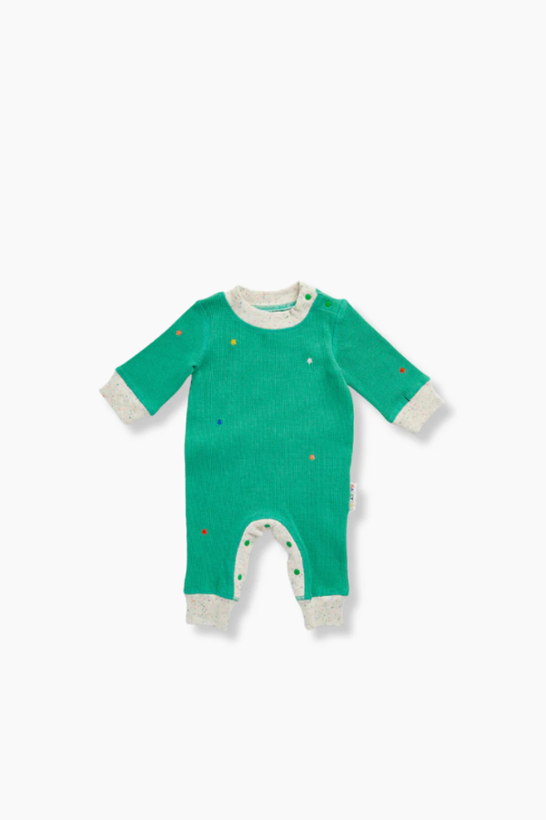 Cosy Long Sleeve Jumpsuit - Forest Green