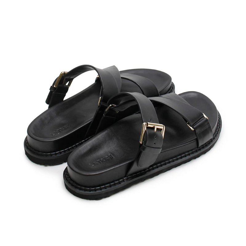 Elke Braided Sandal - Black