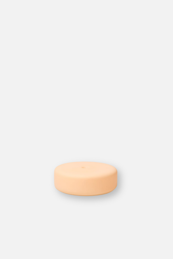 Frosted Glass Holder Large - Peach