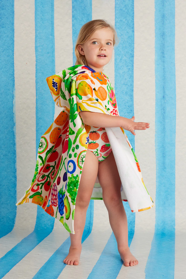 Kids Hooded Towel - Eat The Rainbow