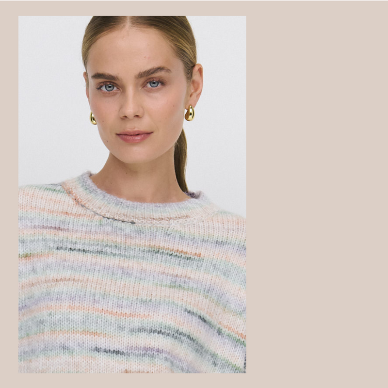 Rylan Knit - Rainbow Stripe