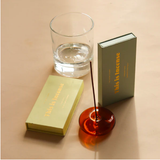 Glass Incense Holder - Amber
