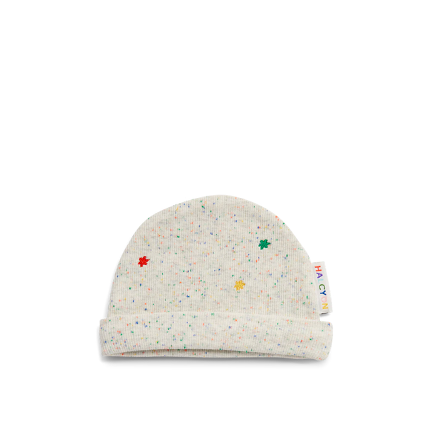 Organic Baby Hat - Silver Speckle