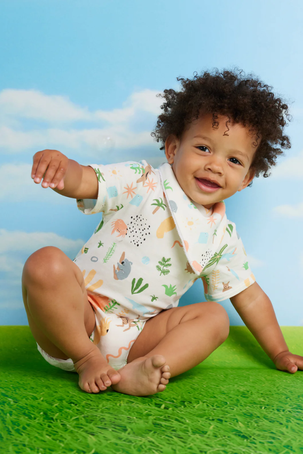 Short Sleeve Body Suit - Outback Dreamer