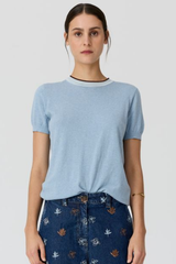 Dillon Tee - Blue / Chocolate