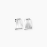 Caterpillar Earrings - Silver