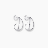 Blob Earrings - Silver