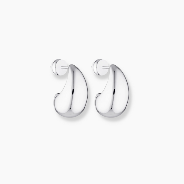 Blob Earrings - Silver