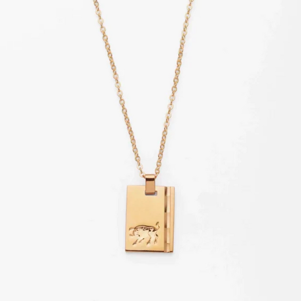 Gold Star Sign Necklace - Taurus