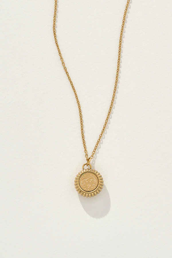 Zodiac Charm Necklace - Aries