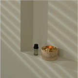 Asteroid Oil Burner - Travertine
