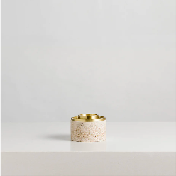 Asteroid Oil Burner - Travertine