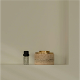 Asteroid Oil Burner - Travertine