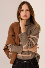 Astor Stripe Knit - Cedar/Blush