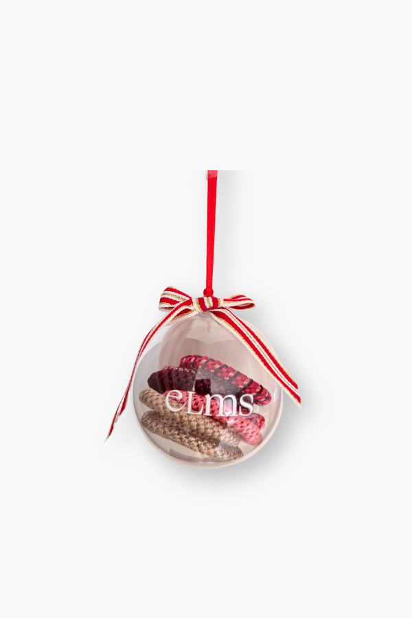 Elms Bauble - 7 pack Hair Elastic / Berry