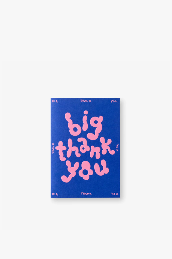 Card - Blue Big Thank You
