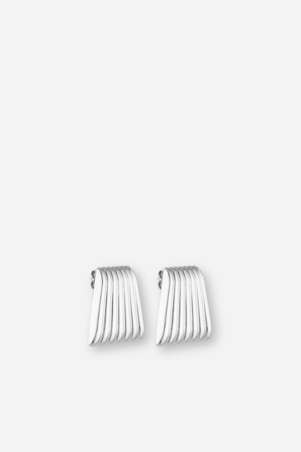 Caterpillar Earrings - Silver