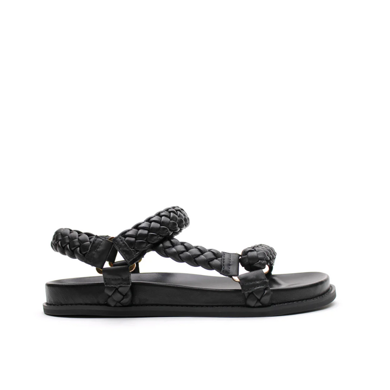 Elke Braided Sandal - Black