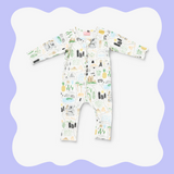 Long Sleeve Romper - Big Adventures