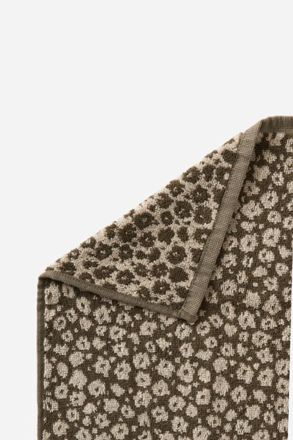 Forget Me Not Organic Hand Towel - Olive