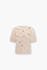 Haviland Beaded Knit Tea - Blush