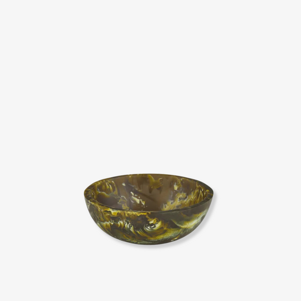 Resin Small Bowl 10cm - Olive