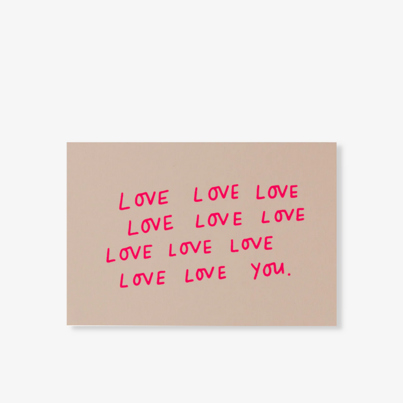 Love Love Love You Card