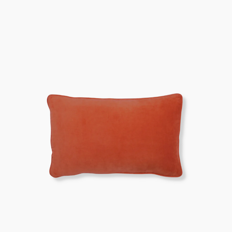CASTLE Velvet Lumbar Cushion - Clay